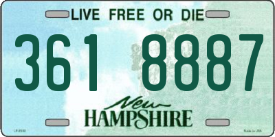 NH license plate 3618887