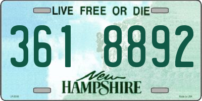 NH license plate 3618892