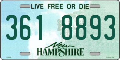 NH license plate 3618893