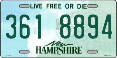 NH license plate 3618894
