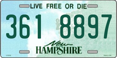 NH license plate 3618897