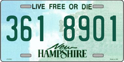 NH license plate 3618901