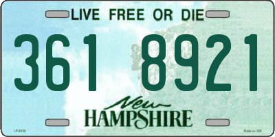 NH license plate 3618921