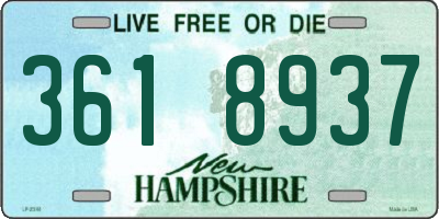 NH license plate 3618937