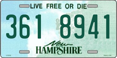 NH license plate 3618941