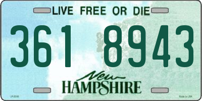 NH license plate 3618943