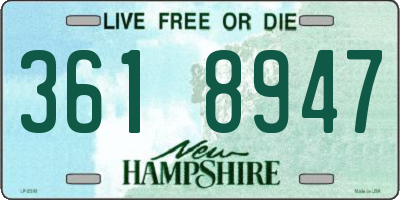 NH license plate 3618947