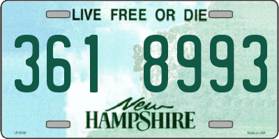 NH license plate 3618993