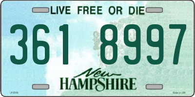 NH license plate 3618997