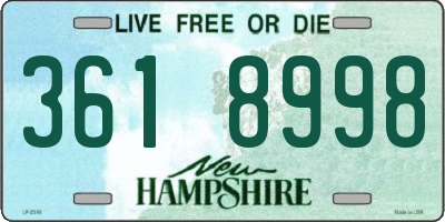 NH license plate 3618998