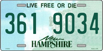 NH license plate 3619034