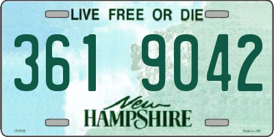 NH license plate 3619042