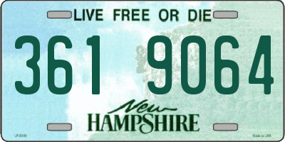NH license plate 3619064