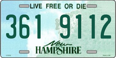 NH license plate 3619112
