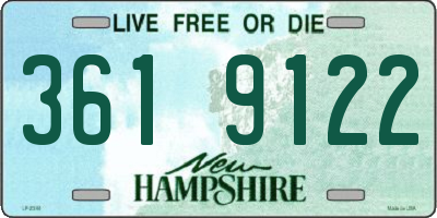 NH license plate 3619122