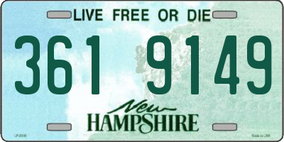 NH license plate 3619149