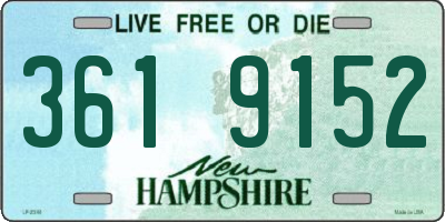 NH license plate 3619152