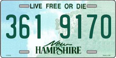 NH license plate 3619170