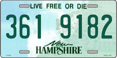 NH license plate 3619182