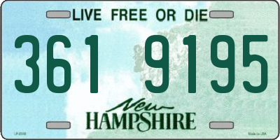 NH license plate 3619195