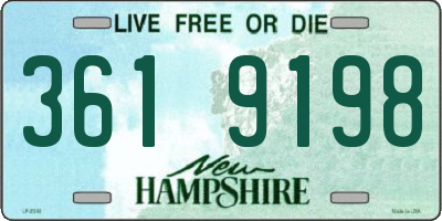NH license plate 3619198