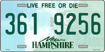 NH license plate 3619256