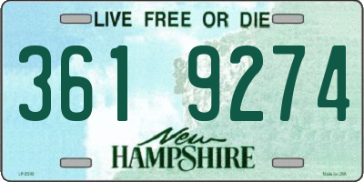 NH license plate 3619274