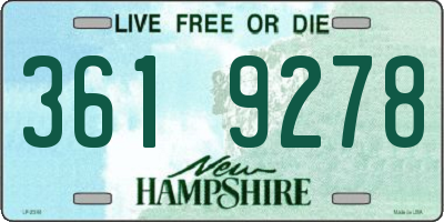 NH license plate 3619278