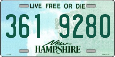 NH license plate 3619280