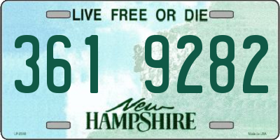 NH license plate 3619282