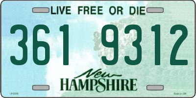 NH license plate 3619312