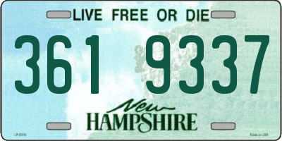NH license plate 3619337