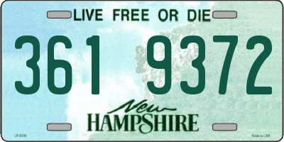 NH license plate 3619372