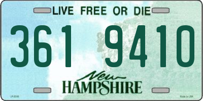 NH license plate 3619410