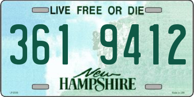 NH license plate 3619412
