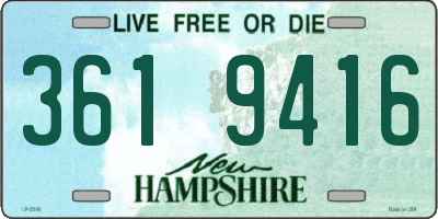 NH license plate 3619416