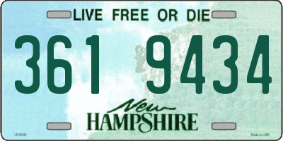 NH license plate 3619434