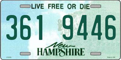 NH license plate 3619446