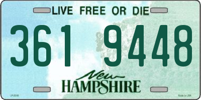 NH license plate 3619448