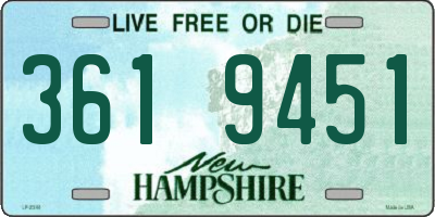 NH license plate 3619451
