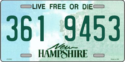 NH license plate 3619453