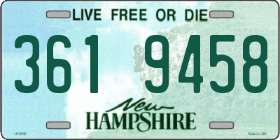 NH license plate 3619458