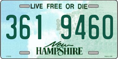 NH license plate 3619460