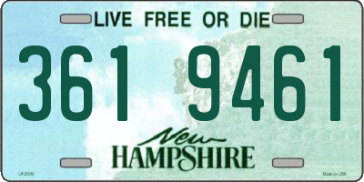 NH license plate 3619461