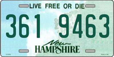 NH license plate 3619463
