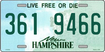 NH license plate 3619466