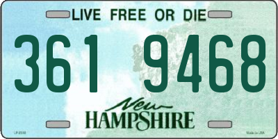 NH license plate 3619468