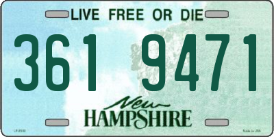 NH license plate 3619471