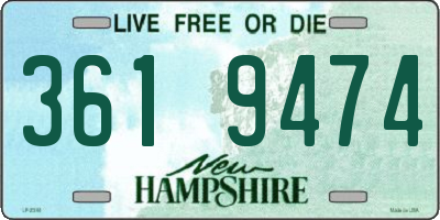 NH license plate 3619474