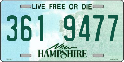 NH license plate 3619477